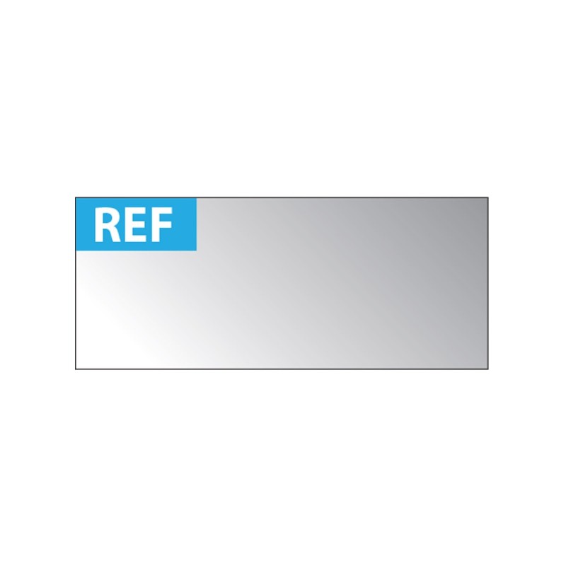 Étiquettes d'inspection - Auto-adhésives "REF" - 38 x 16 mm - Aluminium