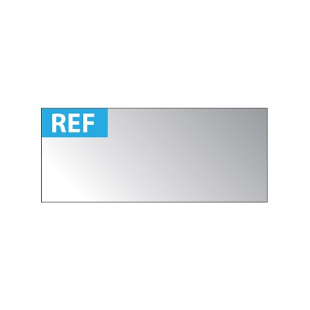 Étiquettes d'inspection - Auto-adhésives "REF" - 38 x 16 mm - Aluminium