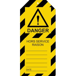 Étiquettes - Danger : Hors-Service - Polyester Souple