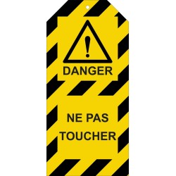 Étiquettes - Danger : Ne pas toucher - Polyester Souple