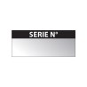 Étiquettes d'inspection - "SERIE N°" - 38 x 16 mm - Aluminium