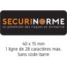 Étiquettes Personnalisées - Propriété SECURÉTIK - Vinyle Polymère Laminé - Lot de 240
