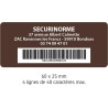 Étiquettes Personnalisées - Propriété SECURÉTIK - Vinyle Polymère Laminé - Lot de 240