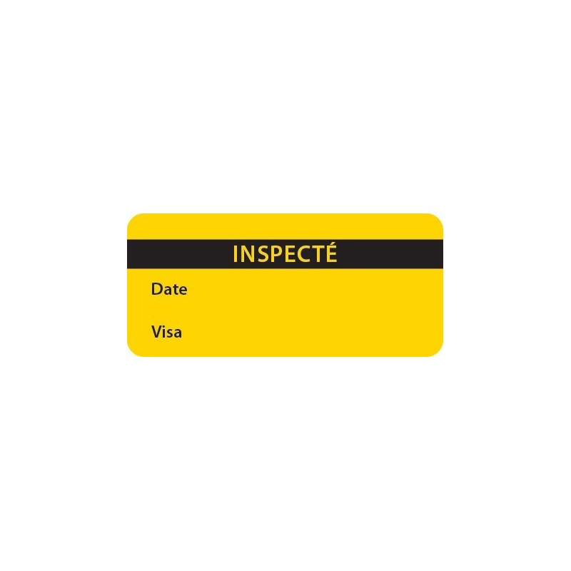 Rouleau 500 étiquettes rectangulaire Fluo - papier adhésif - 75 x 35 mm