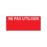 Étiquettes - Ne pas utiliser - 38 x 16 mm - Aluminium adhésif -  Lot de 25 cartes de 14 étiquettes