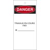 Étiquettes de Condamnation - Travaux en Cours - Polyester Souple
