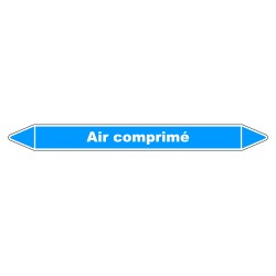 Marqueur de Tuyauterie - Air comprimé - NFX 08-105 - Vinyle Laminé