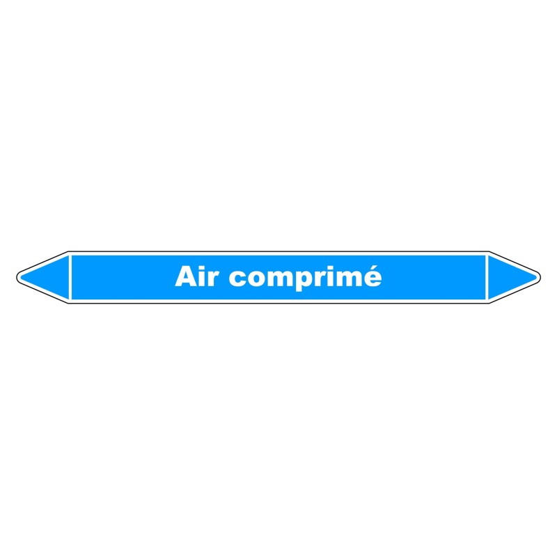 Marqueur de Tuyauterie - Air comprimé - NFX 08-105 - Vinyle Laminé