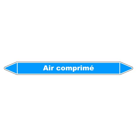Marqueur de Tuyauterie - Air comprimé - NFX 08-105 - Vinyle Laminé