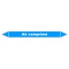 Marqueur de Tuyauterie - Air comprimé - NFX 08-105 - Vinyle Laminé