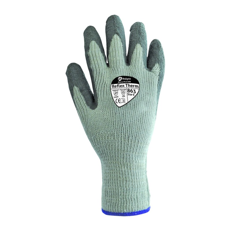 Gants de protection froid - Latex avec doublure molleton