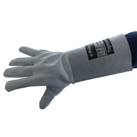 Gants de protection pour soudeur - Protection thermique renforcée - 34 cm - Peau de mouton et cuir