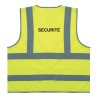 Le gilet de sécurité jaune à 4 bandes "Sécurité" est d'une importance capitale pour garantir votre visibilité lors de vos travau