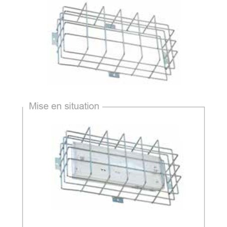 Grille de protection pour bloc autonome anti-panique