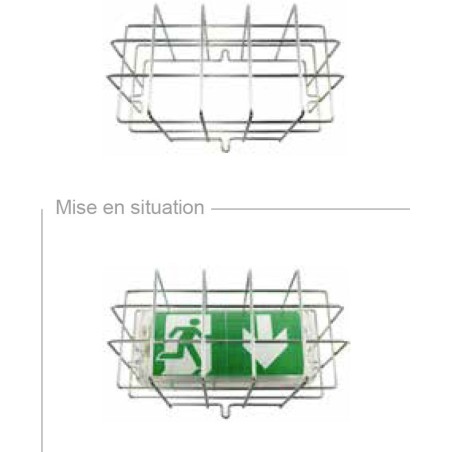 Grille de protection pour bloc autonome évacuation