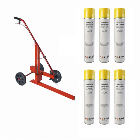 Kit complet peinture traçage sol professionnel