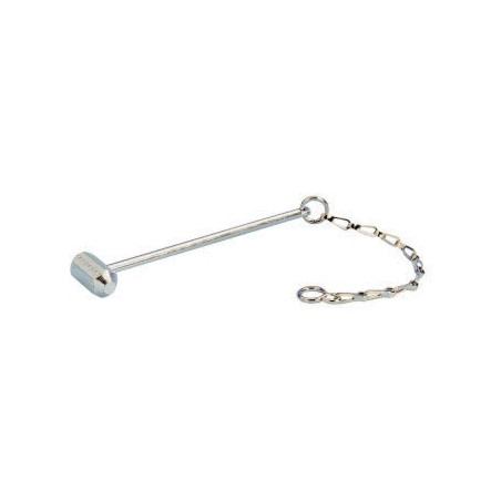 Kit - Marteau brise-vitre avec chaînette - 140x30 mm