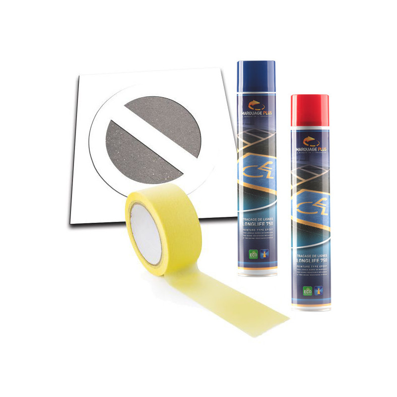 Pochoir Stationnement Interdit - Kit Complet - PVC