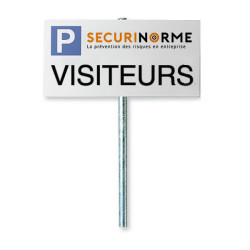 Panneau Parking personnalisé 400*500mm avec poteau