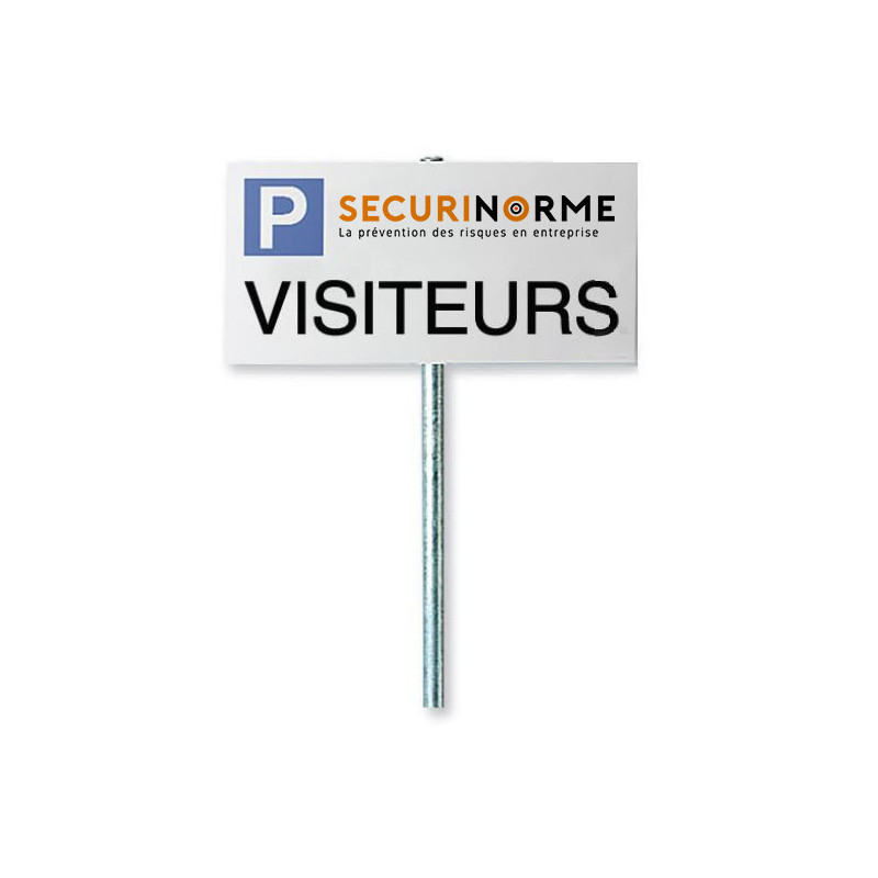 Panneau Parking personnalisé 400*500mm avec poteau