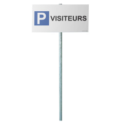 Kit panneau de parking "P VISITEURS"