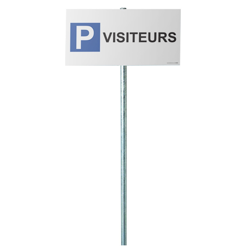 Kit panneau de parking "P VISITEURS"