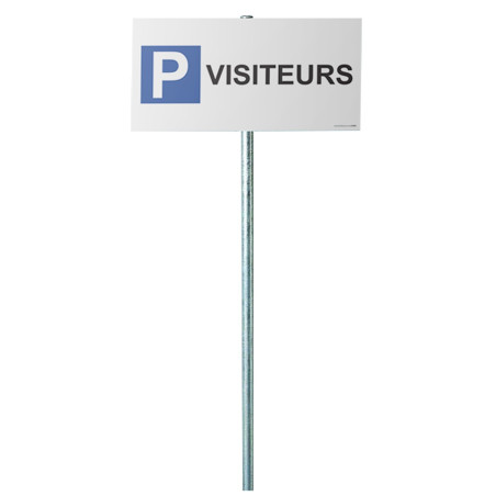 Kit panneau de parking "P VISITEURS"