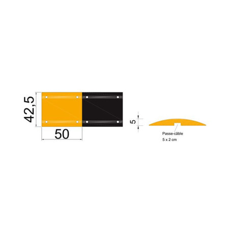 Kit Ralentisseur - 25 km/h - Caoutchouc Recyclé