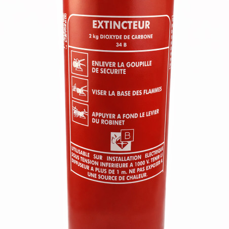 Kit sécurité incendie – 2 Extincteurs (CO2 +  eau) + signalétique