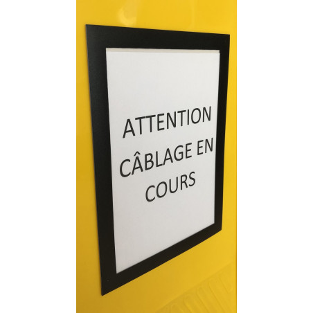 Kit signalétique - Balise chevalet avec porte-document A5 - 640x250 mm - Polypropylène