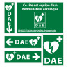 Kit - Signalétique DAE vinyle autocollant - Conforme 29/10/2019