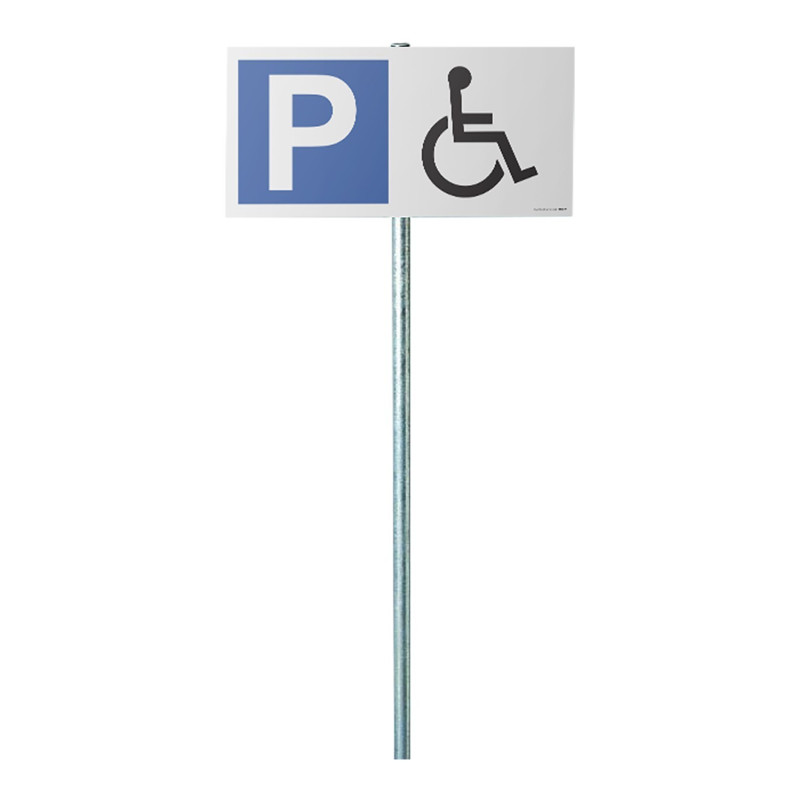 Kit panneau de parking "P symbole PMR"