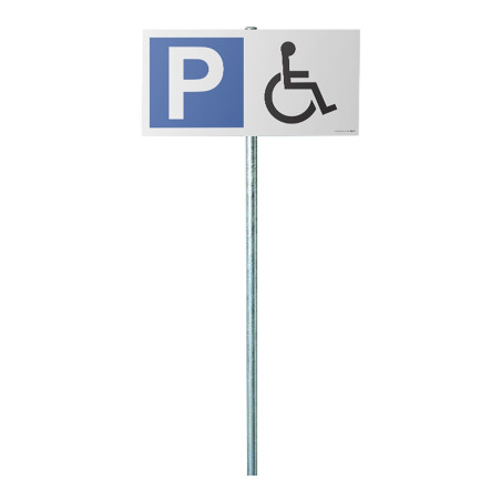 Kit panneau de parking "P symbole PMR"