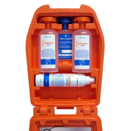 Lave-oeil - Station Coffret avec Diphotérine et Solution Ophtalmique
