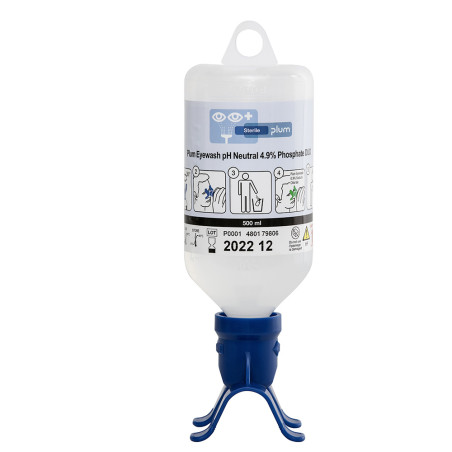 Coffret de Rinçage des Yeux DUO avec Solution Neutre et Solution Saline - PLUM