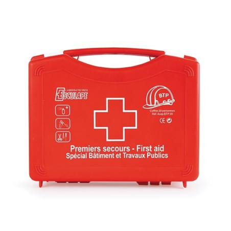 Mallette de secours - BTP polypropylène - 5 à 10 personnes
