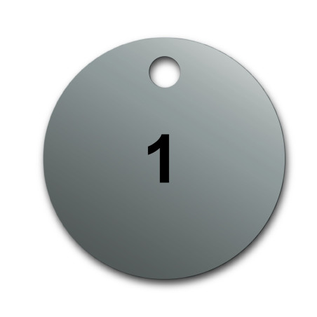 Marquage Vannes - Pré-numérotés (01-100) - Ø38 mm - Aluminium