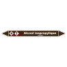 Marqueur de Tuyauterie Alcool isopropylique 150 x 12 mm Vinyle Laminé