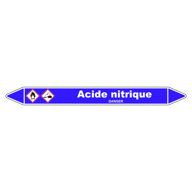 Marqueur de Tuyauterie - Acide Nitrique - NFX 08-105