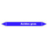 Marqueur de Tuyauterie - Acides Gras - NFX 08-105 - Vinyle Laminé