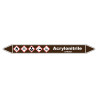 Marqueur de Tuyauterie Acrylonitrile 150 x 12 mm Vinyle Laminé