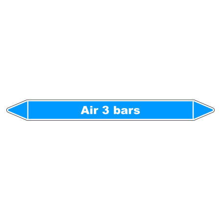 Marqueur de Tuyauterie - Air 3 bars - NFX 08-105 - Vinyle Laminé