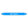 Marqueur de Tuyauterie - Air 3 bars - NFX 08-105 - Vinyle Laminé