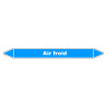 Marqueur de Tuyauterie "Air froid" en Vinyle Laminé