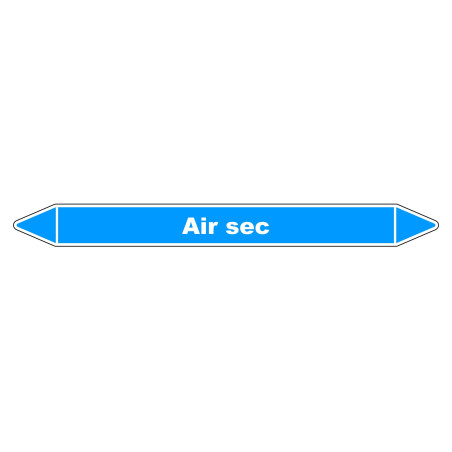 Marqueur de Tuyauterie - Air sec - NFX 08-105 - Vinyle Laminé