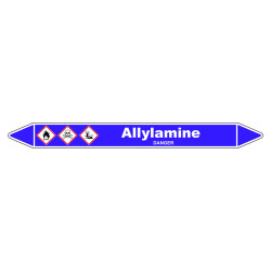 Marqueur de Tuyauterie - Allylamine - NFX 08-105 - Vinyle Laminé
