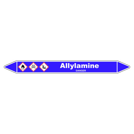 Marqueur de Tuyauterie - Allylamine - NFX 08-105 - Vinyle Laminé