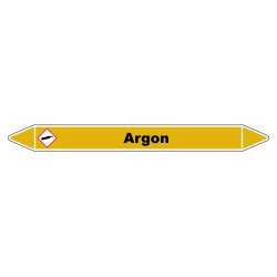 Marqueur de Tuyauterie - Argon - NFX 08-105 - Vinyle Laminé