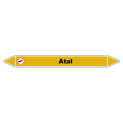 Marqueur de Tuyauterie - ATAL - NFX 08-105 - Vinyle Laminé