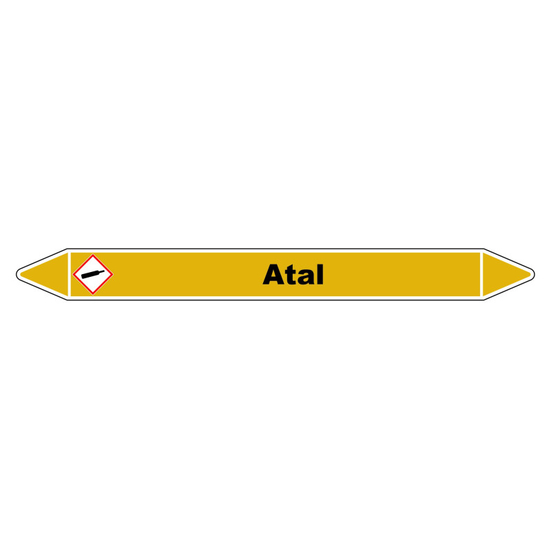 Marqueur de Tuyauterie - ATAL - NFX 08-105 - Vinyle Laminé